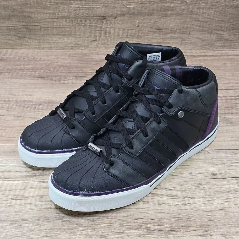 David Beckham x adidas Neo Black Men's Size 11 Black Leather Shoes (G30509) READ